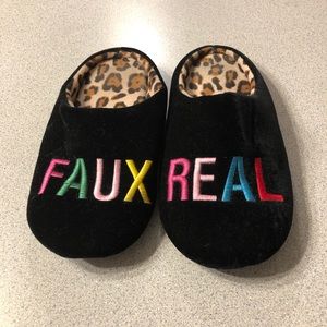 Faux Real slippers